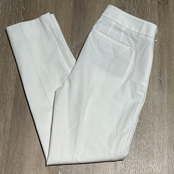 Talbots Chatham Ankle Pants Women's Size 2P White Career Office Casual EUC - Picture 1 of 8